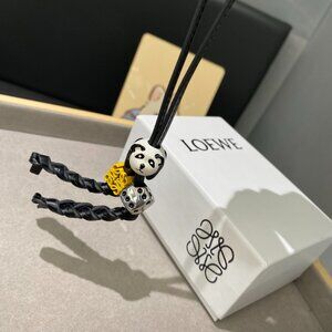 Loewe Anagram Panda Bag Charm Keychain